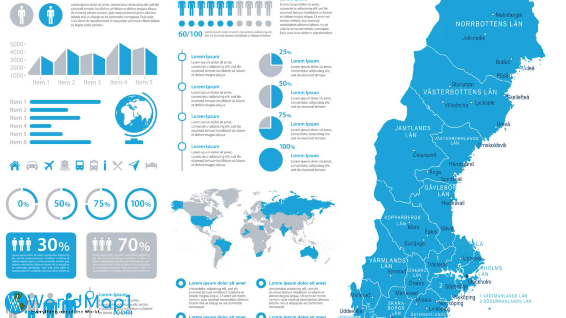Sweden Infographic Map